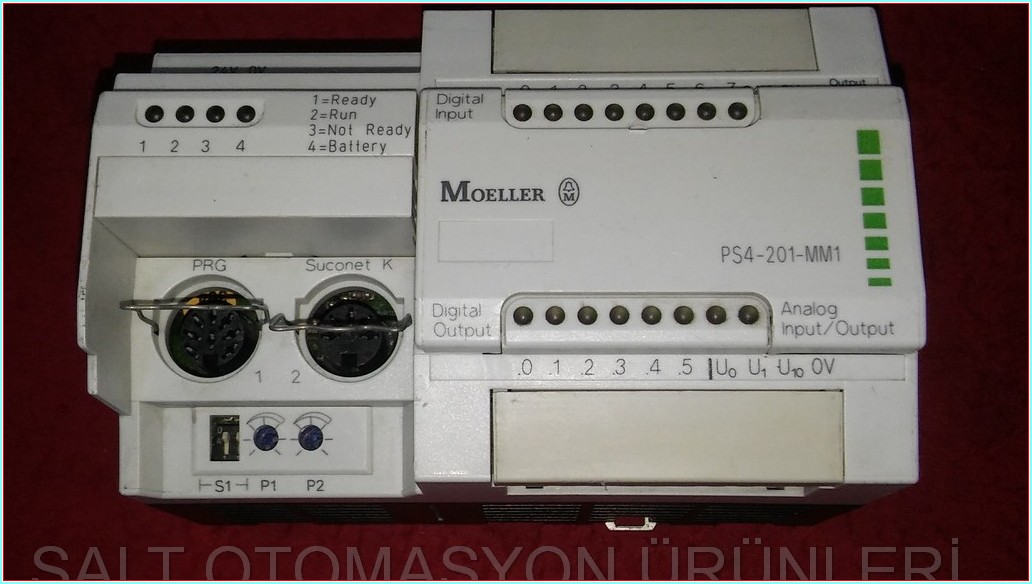 MOELLER PS4-201-MM1 PS4-201-MM106 PS4-201-MM107 PLC GENİŞLETME MODÜLÜ KOMPAKT PROGRAMLANABİLİR MANTIK DENETLEYİCİ