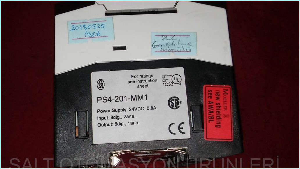 MOELLER PS4-201-MM1 PS4-201-MM106 PS4-201-MM107 PLC GENİŞLETME MODÜLÜ KOMPAKT PROGRAMLANABİLİR MANTIK DENETLEYİCİ