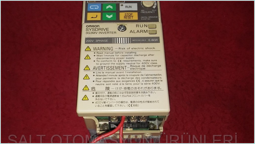 OMRON 3G3MV-A2004 0,4 KW 1,1KVA SÜRÜCÜ HIZ KONTROL DRIVER