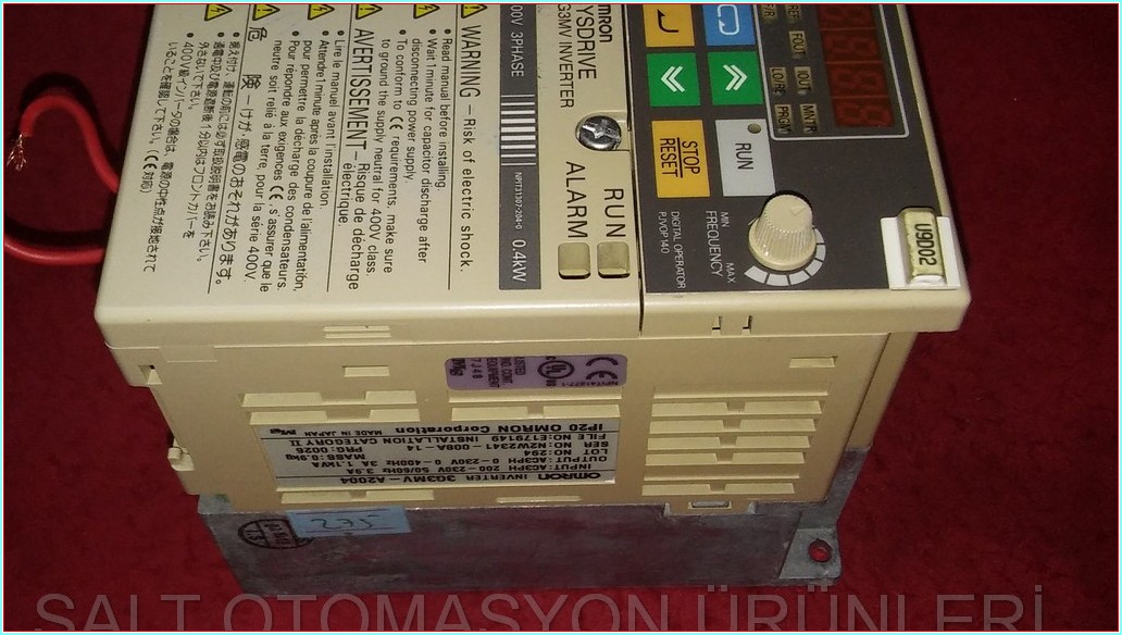 OMRON 3G3MV-A2004 0,4 KW 1,1KVA SÜRÜCÜ HIZ KONTROL DRIVER