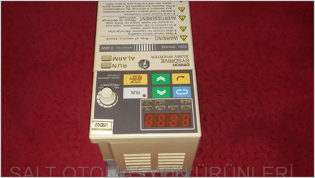 OMRON 3G3MV-A2004 0,4 KW 1,1KVA SÜRÜCÜ HIZ KONTROL DRIVER