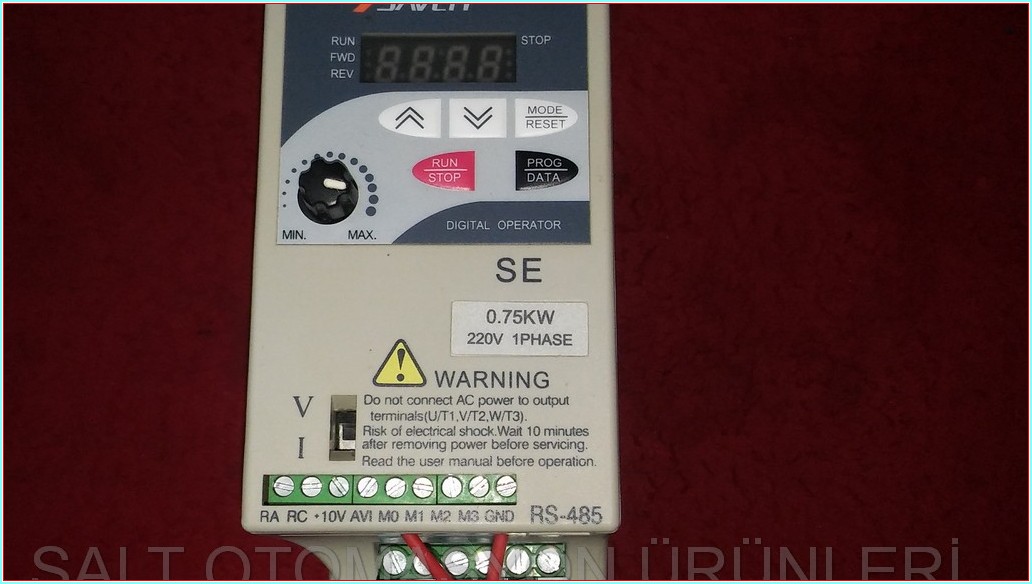 SAVCH SANCH SE-20071A 0,75KW 1,6KVA RS-485 HABERLEŞMELİ SÜRÜCÜ HIZ KONTROL DRIVER
