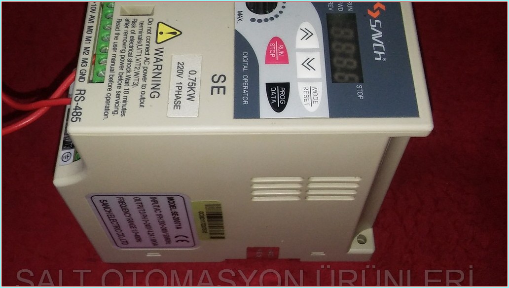 SAVCH SANCH SE-20071A 0,75KW 1,6KVA RS-485 HABERLEŞMELİ SÜRÜCÜ HIZ KONTROL DRIVER