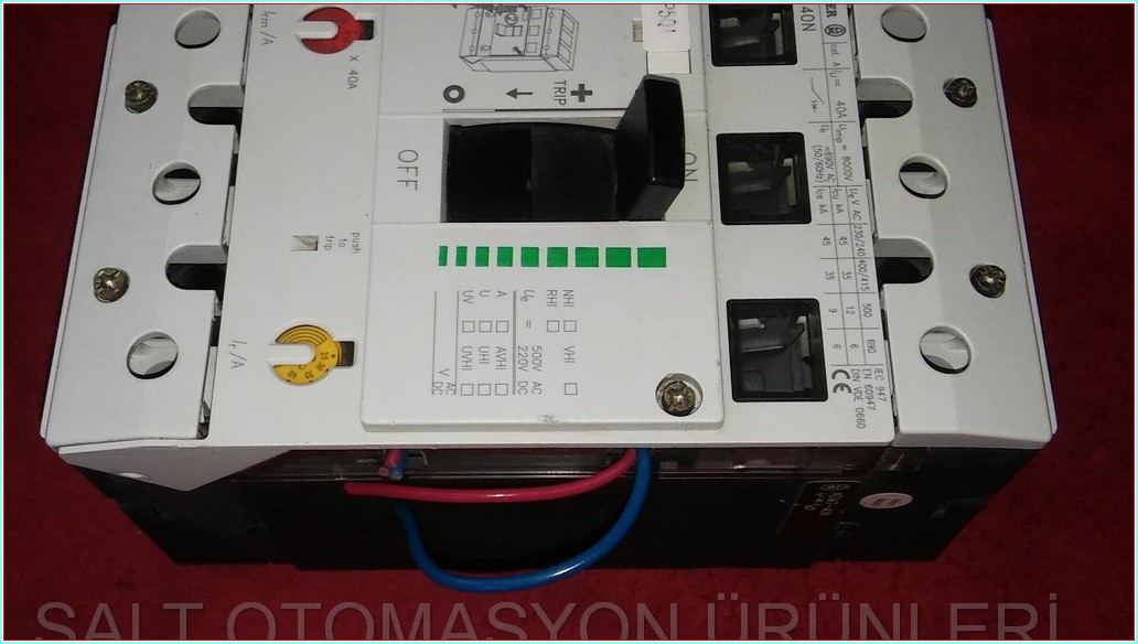 MOELLER NZM7-40N 40A AÇTIRMA BOBİNLİ TMŞ DEVRE KESİCİ ŞALTER