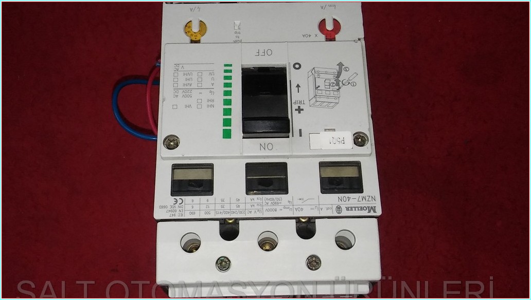 MOELLER NZM7-40N 40A AÇTIRMA BOBİNLİ TMŞ DEVRE KESİCİ ŞALTER