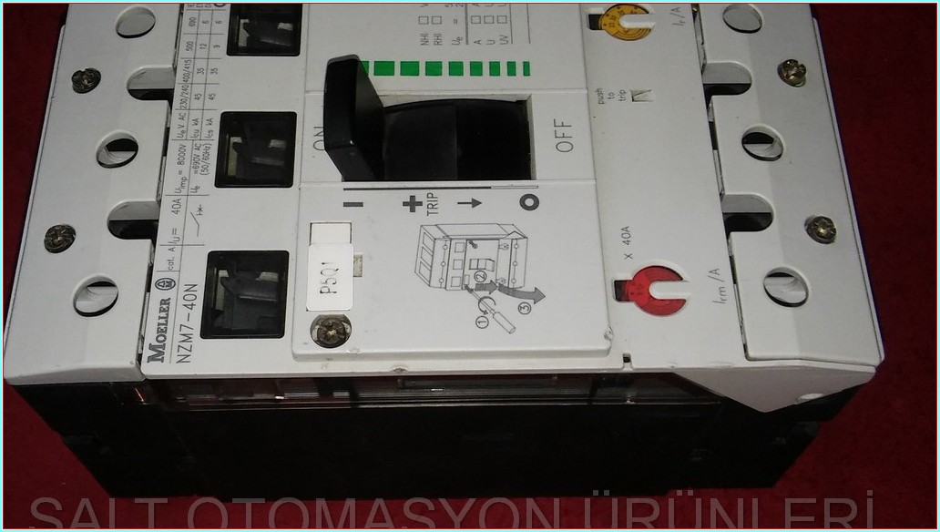 MOELLER NZM7-40N 40A AÇTIRMA BOBİNLİ TMŞ DEVRE KESİCİ ŞALTER