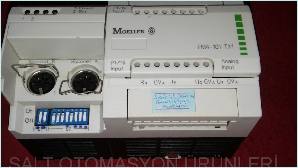 MOELLER EM4-101-TX1 EM4-101-TX103 SICAKLIK SENSÖRÜ GENİŞLETME MODÜLÜ PLC
