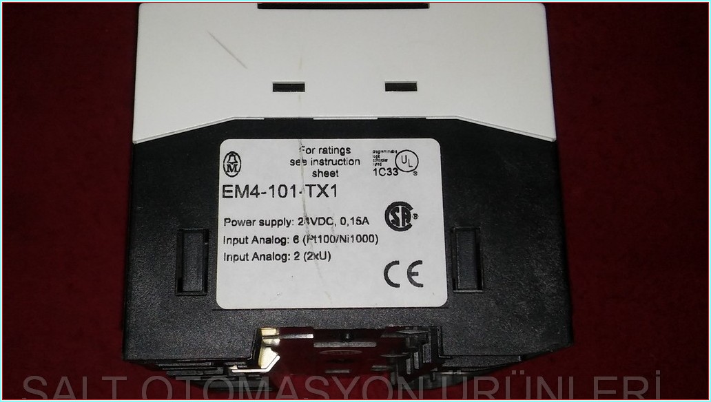 MOELLER EM4-101-TX1 EM4-101-TX103 SICAKLIK SENSÖRÜ GENİŞLETME MODÜLÜ PLC