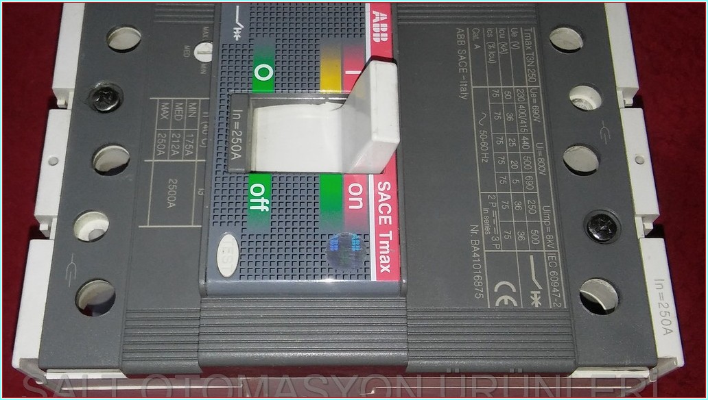 ABB TMAX T3N 250 250A AYAR SAHALI TMŞ