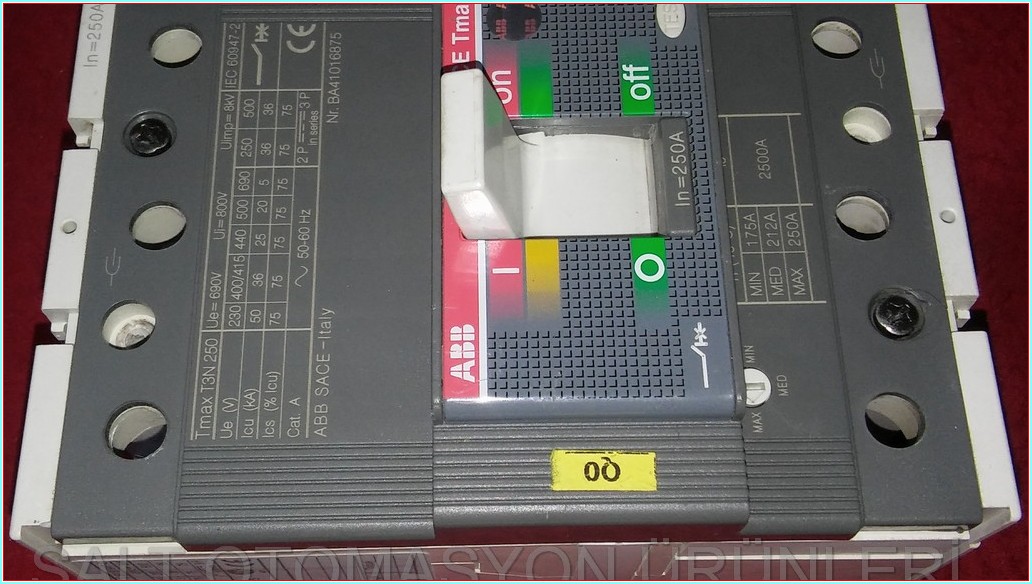 ABB TMAX T3N 250 250A AYAR SAHALI TMŞ