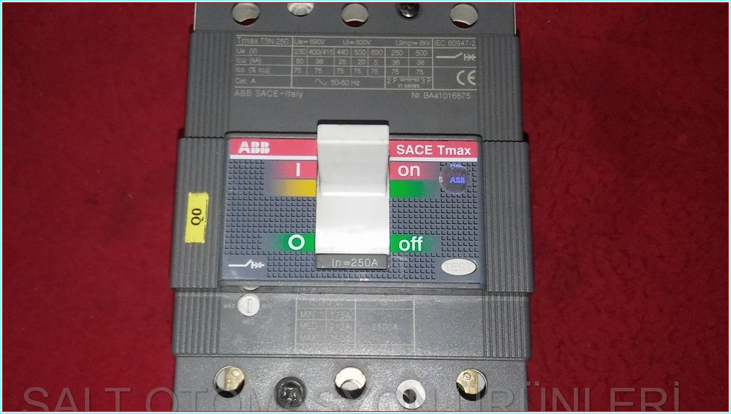 ABB TMAX T3N 250 250A AYAR SAHALI TMŞ