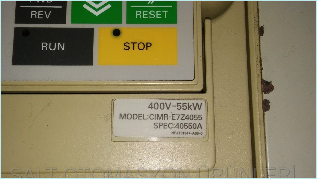 OMRON VARİSPEED E7 CIMR-E7Z4055 40550A 55KW 85KVA SÜRÜCÜ HIZ KONTROL DRIVER