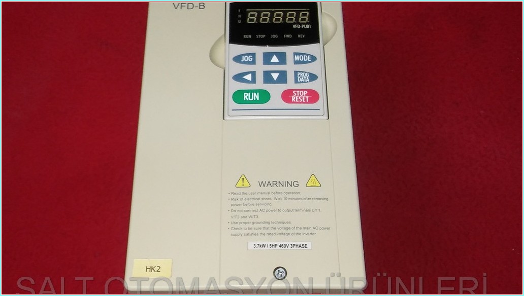 DELTA VFD037B43A  3,7KW 5HP 460V DELTA VFD-B SÜRÜCÜ HIZ KONTROL DRIVER