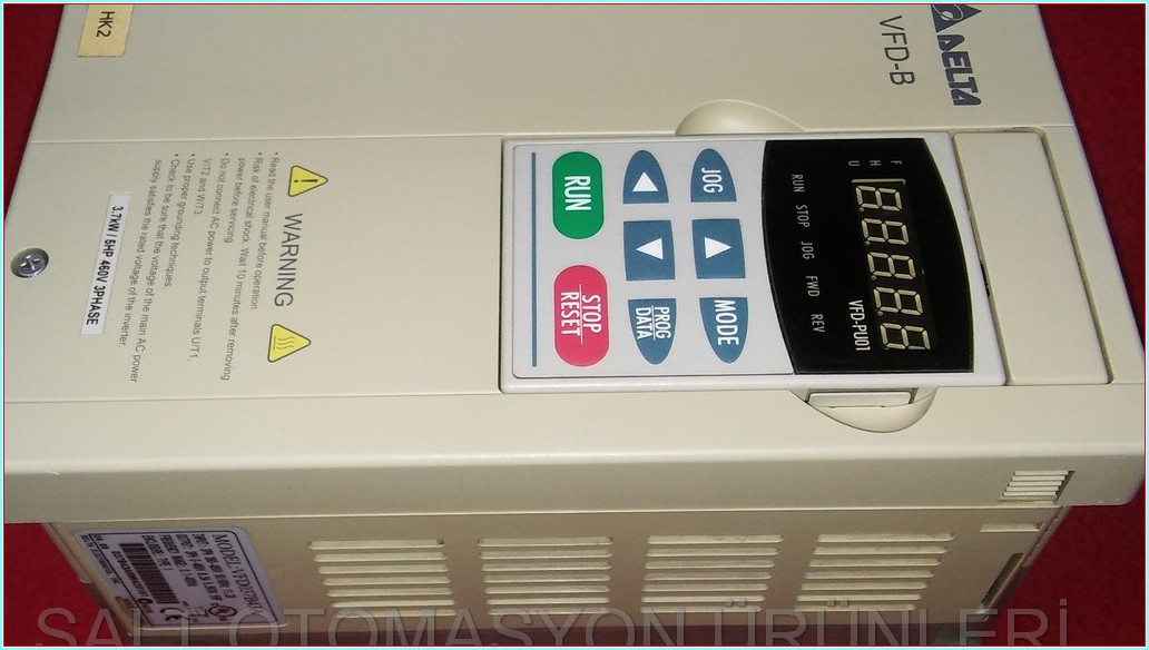 DELTA VFD037B43A  3,7KW 5HP 460V DELTA VFD-B SÜRÜCÜ HIZ KONTROL DRIVER