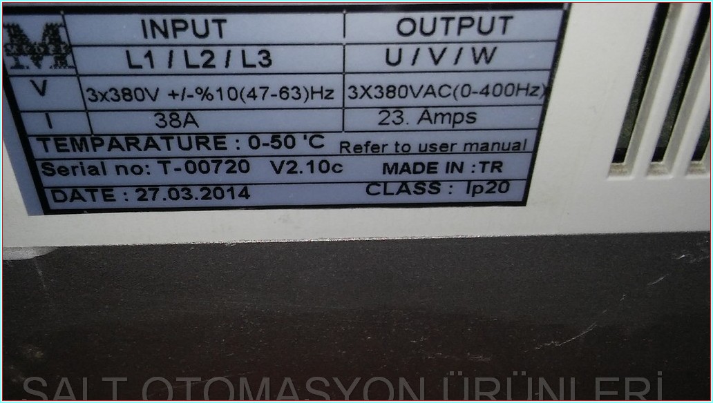 MEDEL TAY-42 11000W 11KW 380V SIFIR KUTULU SÜRÜCÜ TAY TAY42 11KW