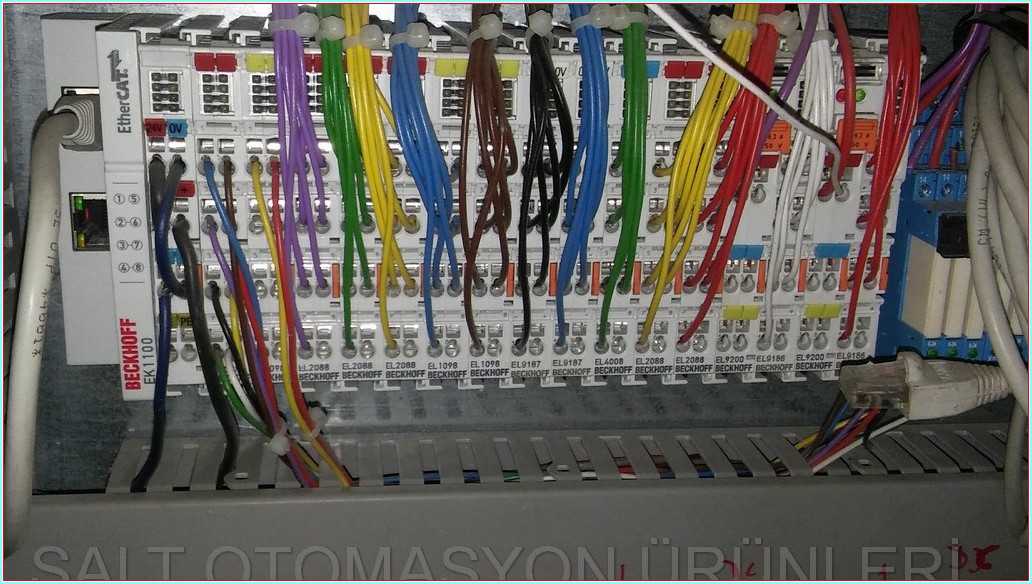 BECKHOFF EK1100 EL2088 EL1098 EL9187 EL4008 EL9200 EL9186 ETHERNET ÇOĞALTICI VE EK MODÜLLER TAM TAKIM SET PLC