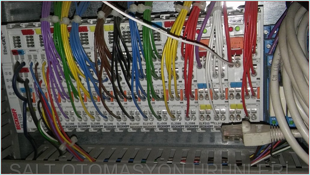 BECKHOFF EK1100 EL2088 EL1098 EL9187 EL4008 EL9200 EL9186 ETHERNET ÇOĞALTICI VE EK MODÜLLER TAM TAKIM SET PLC