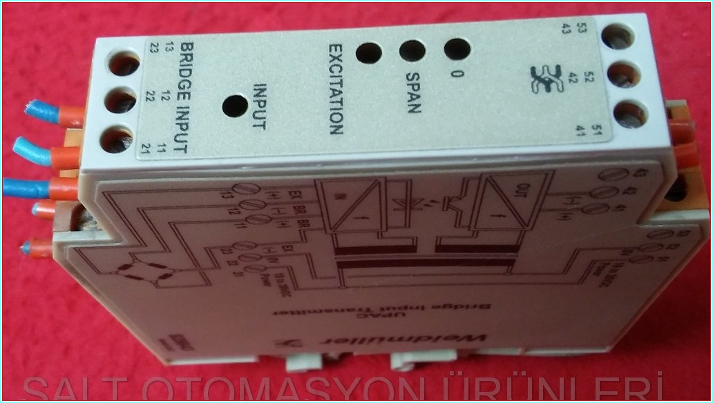 WEİDMÜLLER UPAC 828843 W448-0002 UPAC BRİDGE INPUT TRANSMİTTER ANALOG SİNYAL DÖNÜŞTÜRÜCÜ