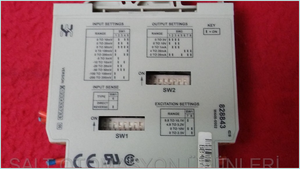 WEİDMÜLLER UPAC 828843 W448-0002 UPAC BRİDGE INPUT TRANSMİTTER ANALOG SİNYAL DÖNÜŞTÜRÜCÜ