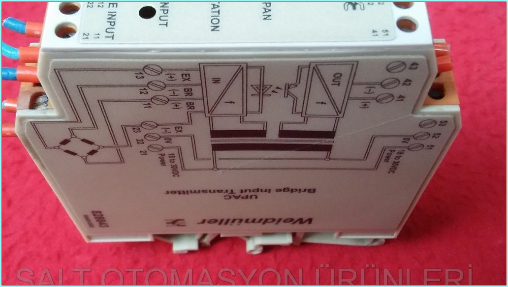 WEİDMÜLLER UPAC 828843 W448-0002 UPAC BRİDGE INPUT TRANSMİTTER ANALOG SİNYAL DÖNÜŞTÜRÜCÜ