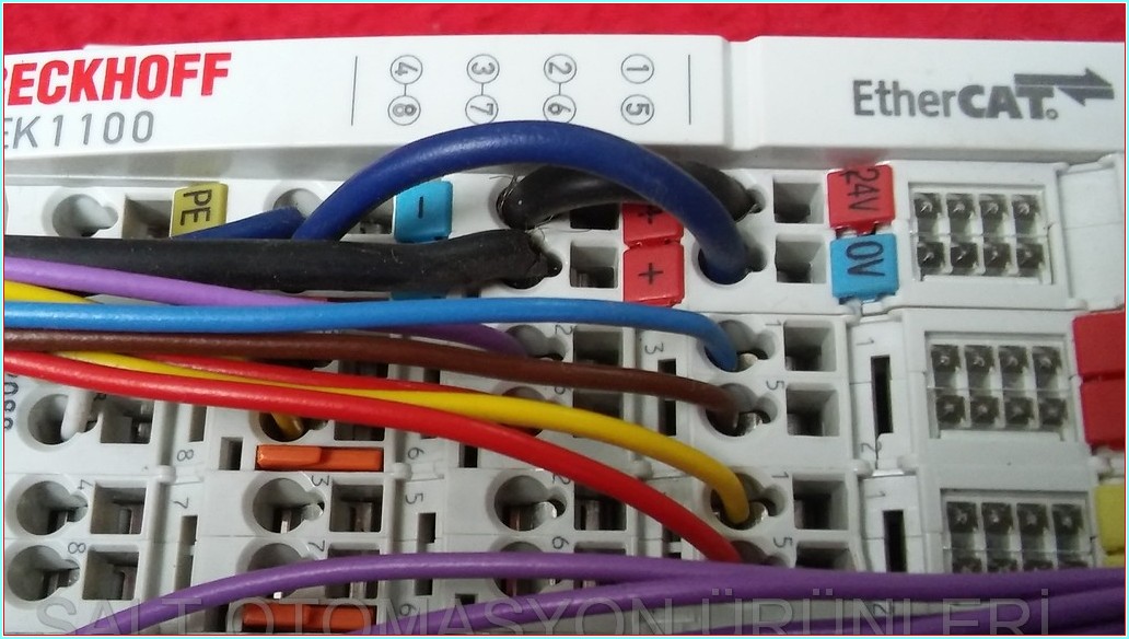 BECKHOFF EK1100 EL2088 EL1098 EL9187 EL4008 EL9200 EL9186 ETHERNET ÇOĞALTICI VE EK MODÜLLER TAM TAKIM SET PLC