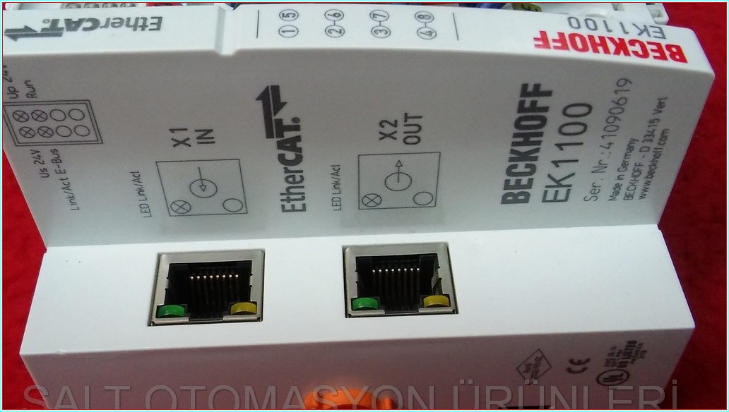 BECKHOFF EK1100 EL2088 EL1098 EL9187 EL4008 EL9200 EL9186 ETHERNET ÇOĞALTICI VE EK MODÜLLER TAM TAKIM SET PLC