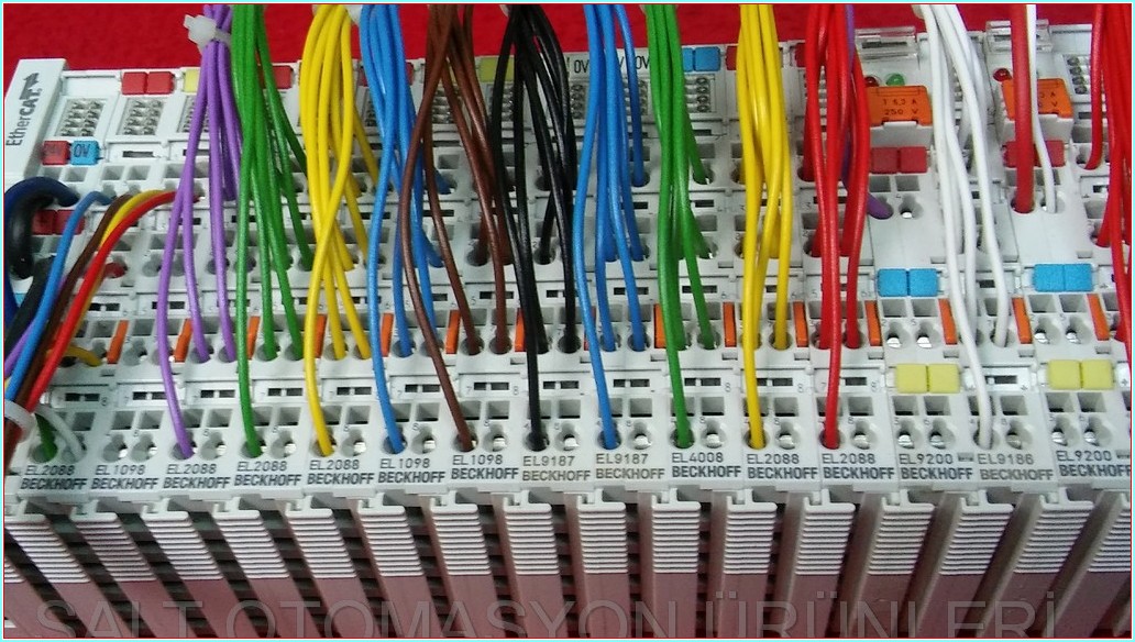 BECKHOFF EK1100 EL2088 EL1098 EL9187 EL4008 EL9200 EL9186 ETHERNET ÇOĞALTICI VE EK MODÜLLER TAM TAKIM SET PLC