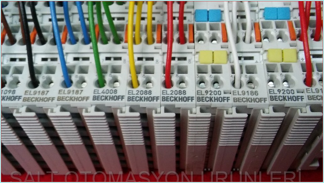BECKHOFF EK1100 EL2088 EL1098 EL9187 EL4008 EL9200 EL9186 ETHERNET ÇOĞALTICI VE EK MODÜLLER TAM TAKIM SET PLC