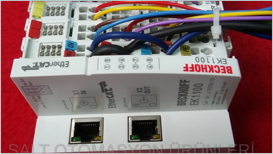BECKHOFF EK1100 EL2088 EL1098 EL9187 EL4008 EL9200 EL9186 ETHERNET ÇOĞALTICI VE EK MODÜLLER TAM TAKIM SET PLC
