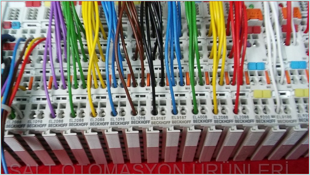 BECKHOFF EK1100 EL2088 EL1098 EL9187 EL4008 EL9200 EL9186 ETHERNET ÇOĞALTICI VE EK MODÜLLER TAM TAKIM SET PLC