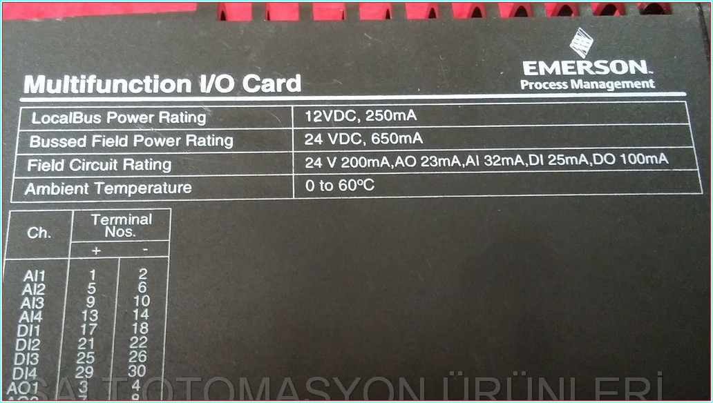EMERSON  KJ3006X1-BA1 DARBE İŞLEVLİ 1-0 KARTI MULTİFUNCTİON 1-0 CARD MULTİFUNCTİON 1-0 CARD