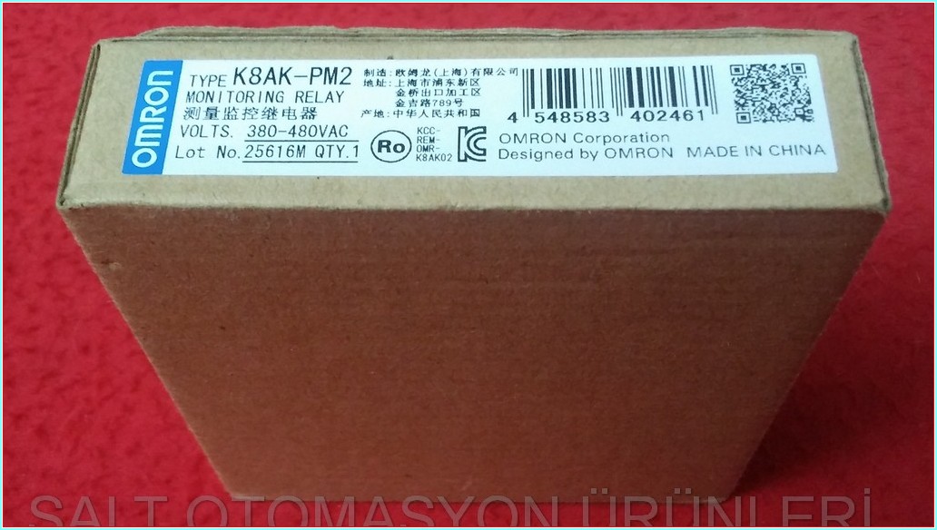 OMRON K8AK-PM2 MONITOR ING RELAY SIFIR KUTULU FAZ İZLEME RÖLESİ