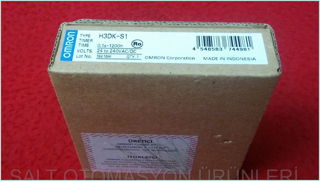 OMRON H3DK-S1 0,1s-1200 saat SIFIR KUTULU ANALOG ZAMANLAYICI