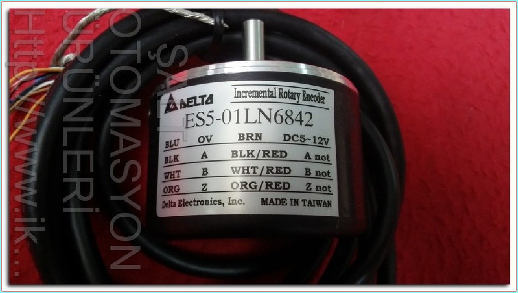 DELTA ES5-01LN6842 100-5000 PPR 5-12VDC 7-24 VDC SIFIR KUTULU ENCODER