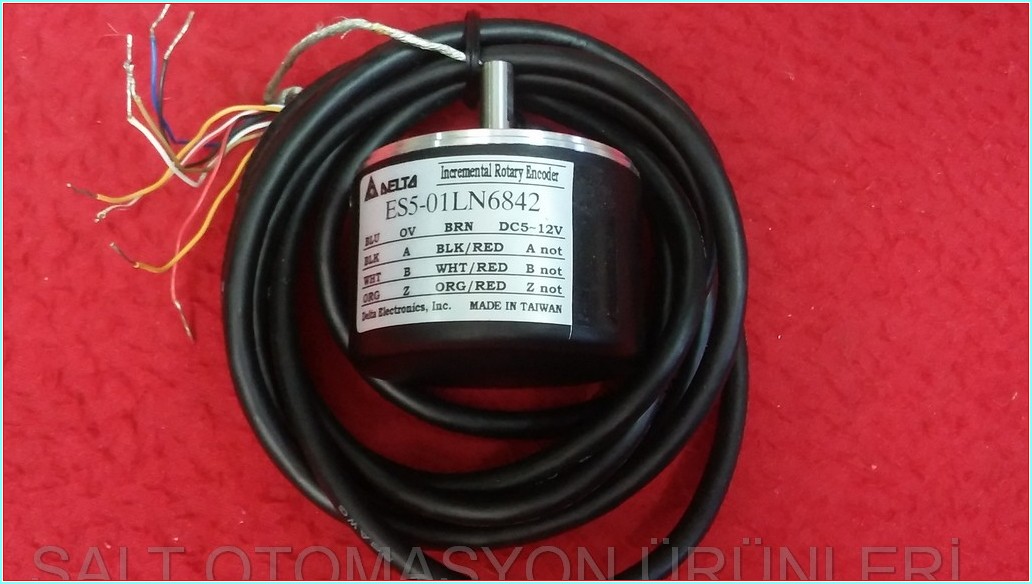 DELTA ES5-01LN6842 100-5000 PPR 5-12VDC 7-24 VDC SIFIR KUTULU ENCODER