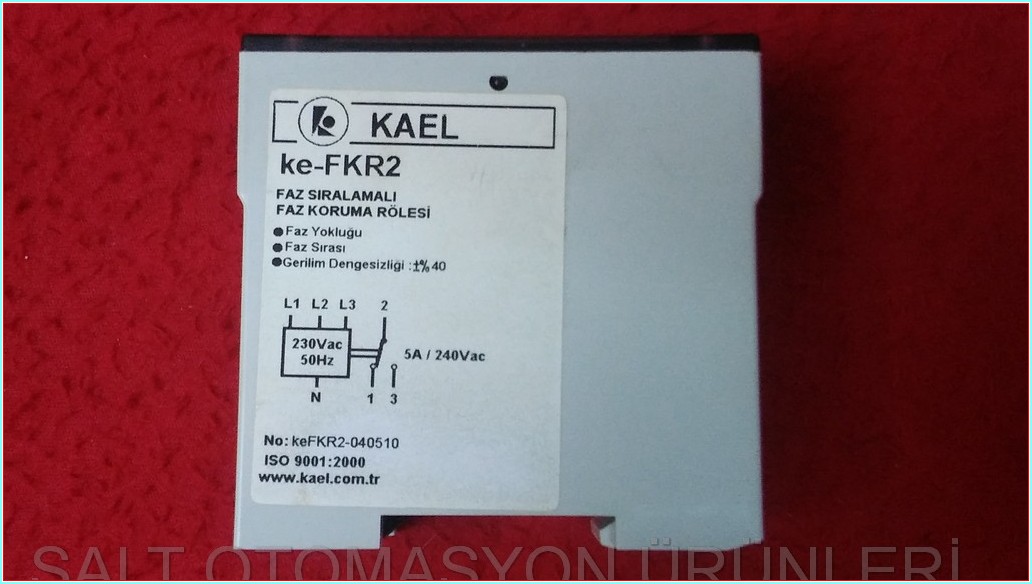 KAEL KE-FKR2 FAZ SIRALAMALI FAZ KORUMA RÖLESİ