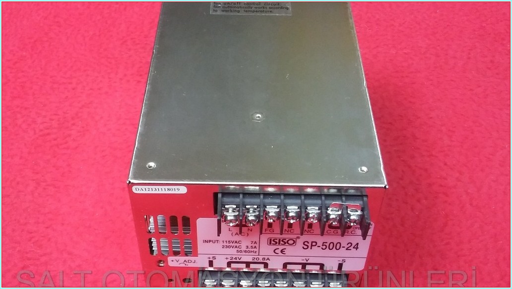 ISISO SP-500-24 24V 20,8A SWİTCHİNG POWER SUPPLY SIFIR KUTULU GÜÇ KAYNAĞI