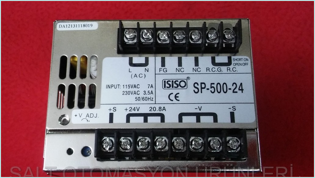 ISISO SP-500-24 24V 20,8A SWİTCHİNG POWER SUPPLY SIFIR KUTULU GÜÇ KAYNAĞI