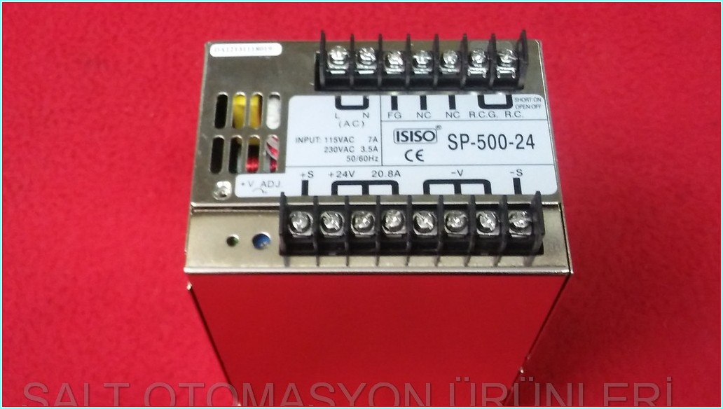 ISISO SP-500-24 24V 20,8A SWİTCHİNG POWER SUPPLY SIFIR KUTULU GÜÇ KAYNAĞI