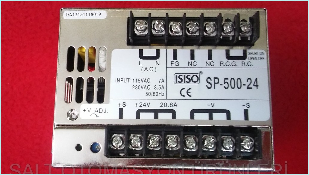 ISISO SP-500-24 24V 20,8A SWİTCHİNG POWER SUPPLY SIFIR KUTULU GÜÇ KAYNAĞI
