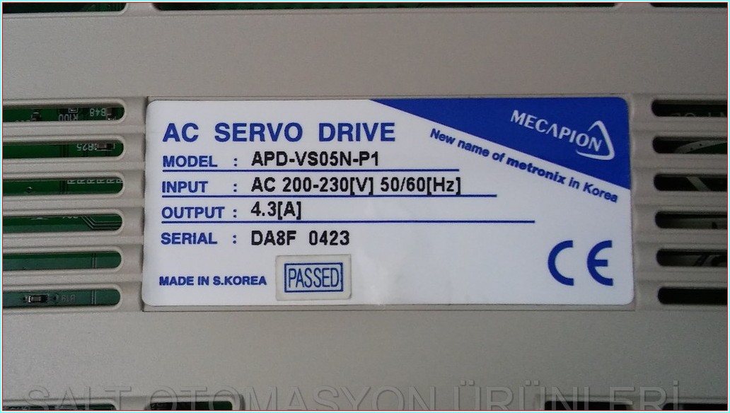 MECAPION APD-VS05N-P1 4,3A LS SÜRÜCÜ HIZ KONTROL DRIVER