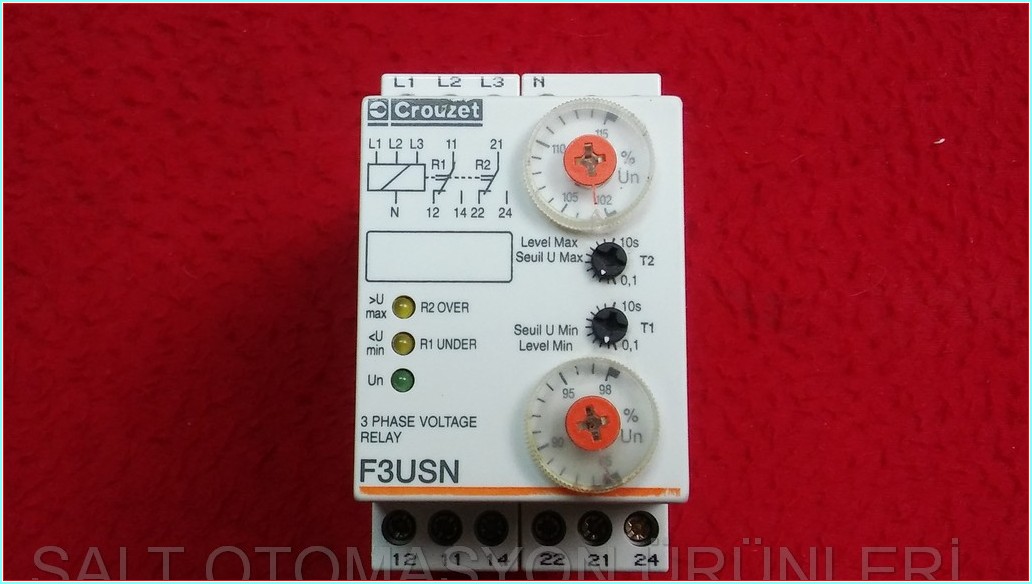 CROUZET F3USN 3 PHASE VOLTAGE RELAY 3 FAZ GERİLİM RÖLESİ