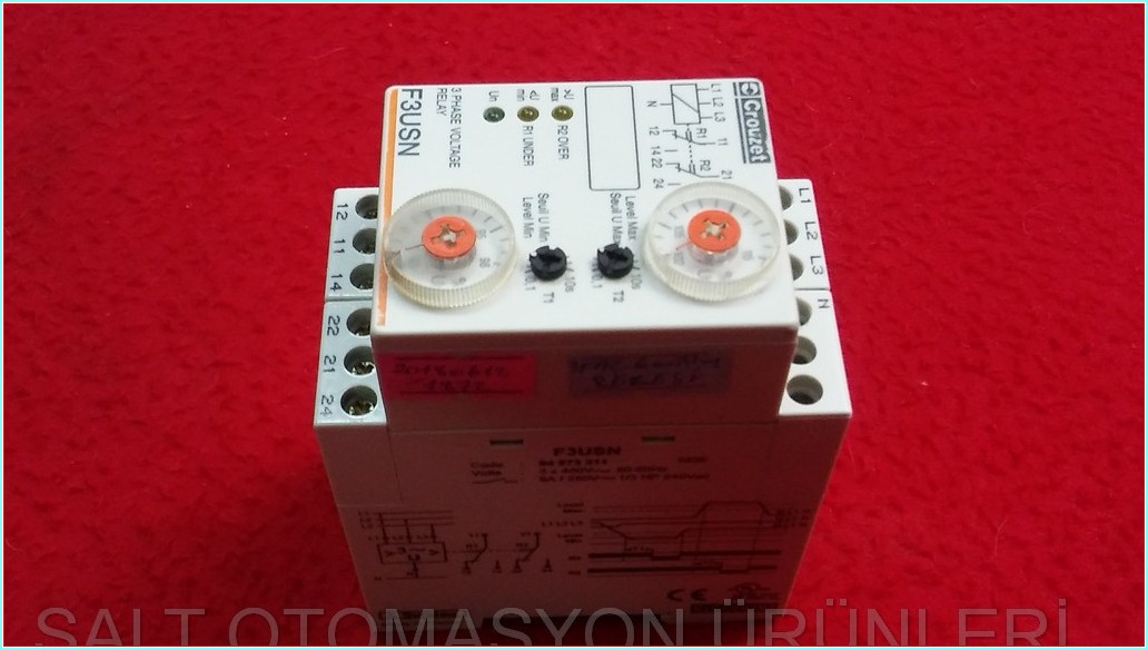 CROUZET F3USN 3 PHASE VOLTAGE RELAY 3 FAZ GERİLİM RÖLESİ
