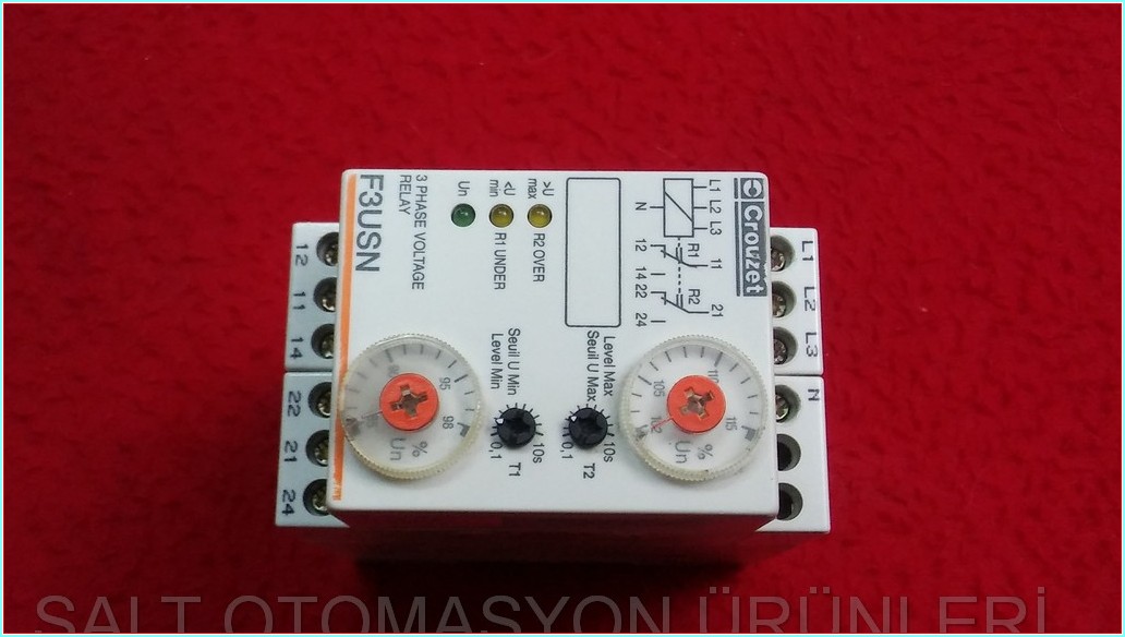 CROUZET F3USN 3 PHASE VOLTAGE RELAY 3 FAZ GERİLİM RÖLESİ