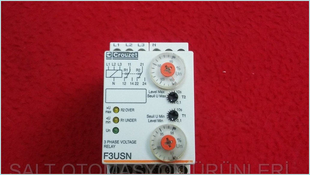 CROUZET F3USN 3 PHASE VOLTAGE RELAY 3 FAZ GERİLİM RÖLESİ