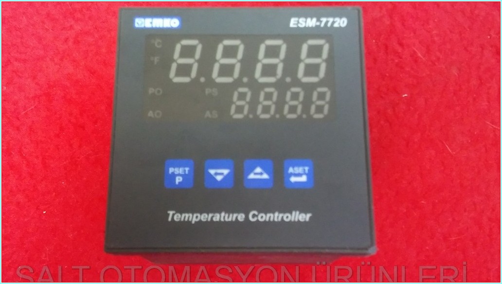 EMKO ESM-7720 TEMPERATURE CONTROLLER ISI KONTROL SICAKLIK KONTROL CİHAZI 72X72