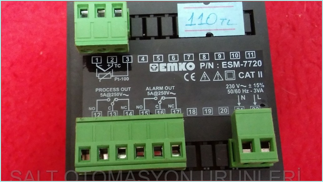 EMKO ESM-7720 TEMPERATURE CONTROLLER ISI KONTROL SICAKLIK KONTROL CİHAZI 72X72