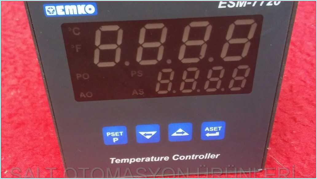 EMKO ESM-7720 TEMPERATURE CONTROLLER ISI KONTROL SICAKLIK KONTROL CİHAZI 72X72