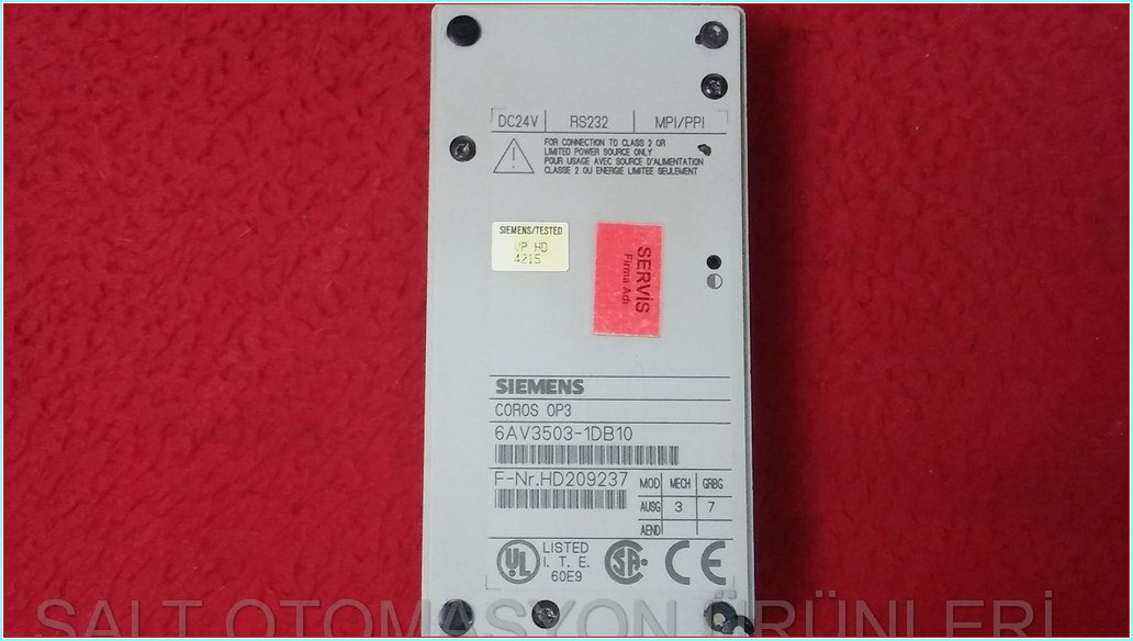 6AV3503-1DB10 COROS OP3 SİEMENS