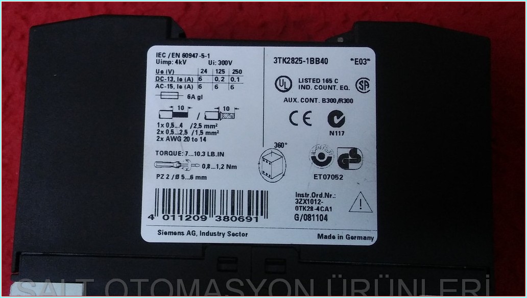 3TK2825-1BB40 SİEMENS